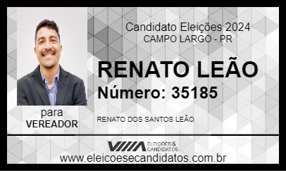 Candidato RENATO LEÃO 2024 - CAMPO LARGO - Eleições