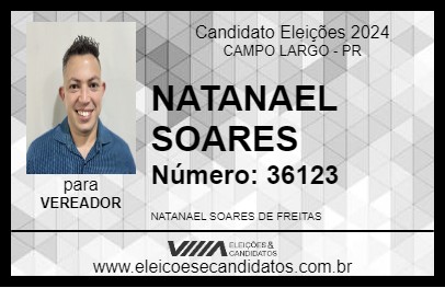 Candidato NATANAEL SOARES 2024 - CAMPO LARGO - Eleições