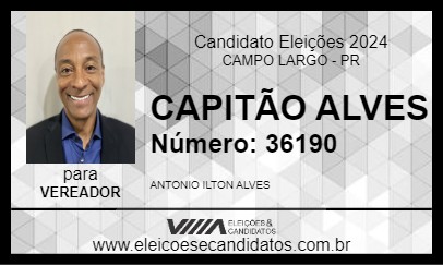 Candidato CAPITÃO ALVES 2024 - CAMPO LARGO - Eleições