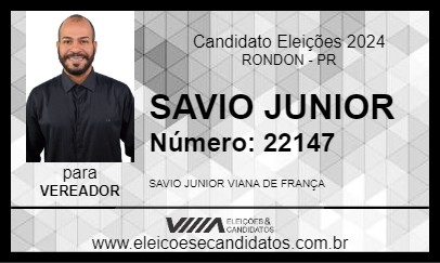 Candidato SAVIO JUNIOR 2024 - RONDON - Eleições