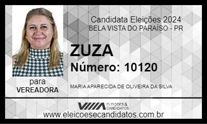 Candidato ZUZA 2024 - BELA VISTA DO PARAÍSO - Eleições