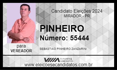 Candidato PINHEIRO 2024 - MIRADOR - Eleições