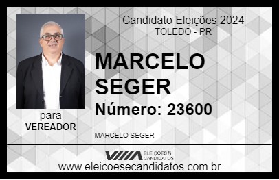 Candidato MARCELO SEGER 2024 - TOLEDO - Eleições