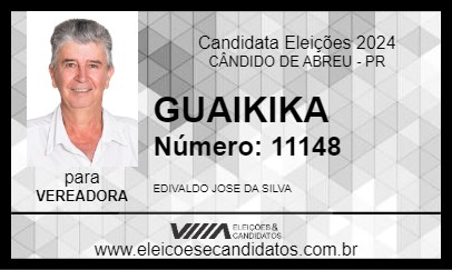 Candidato GUAIKIKA 2024 - CÂNDIDO DE ABREU - Eleições