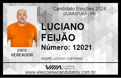 Candidato LUCIANO FEIJÃO 2024 - GUARATUBA - Eleições