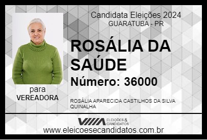 Candidato ROSÁLIA DA SAÚDE 2024 - GUARATUBA - Eleições