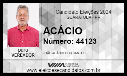 Candidato ACÁCIO 2024 - GUARATUBA - Eleições