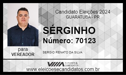 Candidato SÉRGINHO 2024 - GUARATUBA - Eleições