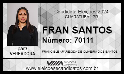 Candidato FRAN SANTOS 2024 - GUARATUBA - Eleições