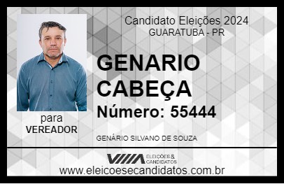 Candidato GENARIO CABEÇA 2024 - GUARATUBA - Eleições