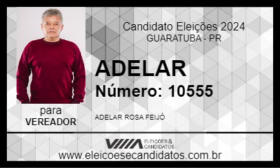 Candidato ADELAR 2024 - GUARATUBA - Eleições