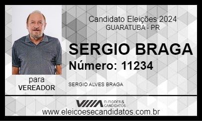 Candidato SERGIO BRAGA 2024 - GUARATUBA - Eleições