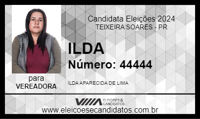 Candidato ILDA 2024 - TEIXEIRA SOARES - Eleições