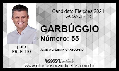 Candidato GARBÚGGIO 2024 - SARANDI - Eleições