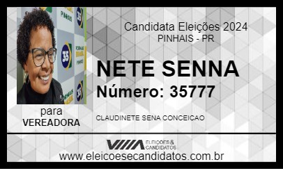 Candidato NETE SENNA 2024 - PINHAIS - Eleições