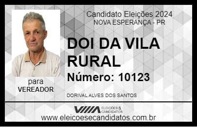 Candidato DOI DA VILA RURAL 2024 - NOVA ESPERANÇA - Eleições