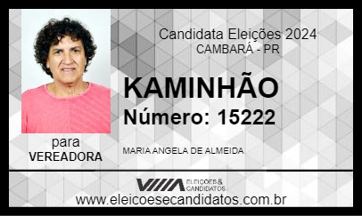 Candidato KAMINHÃO 2024 - CAMBARÁ - Eleições