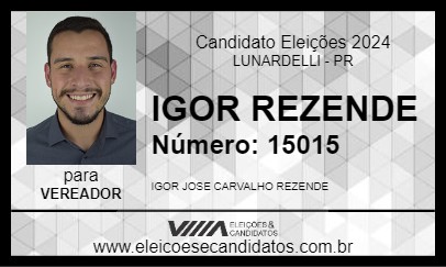 Candidato IGOR REZENDE 2024 - LUNARDELLI - Eleições