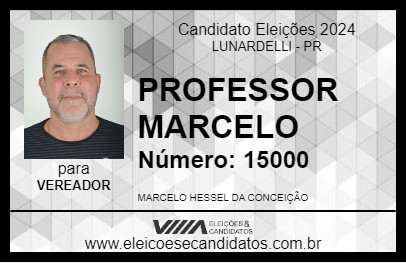 Candidato PROFESSOR MARCELO 2024 - LUNARDELLI - Eleições