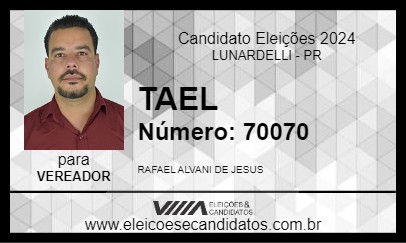 Candidato TAEL 2024 - LUNARDELLI - Eleições