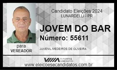 Candidato JOVEM DO BAR 2024 - LUNARDELLI - Eleições