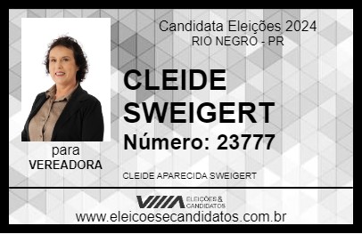 Candidato CLEIDE SWEIGERT 2024 - RIO NEGRO - Eleições