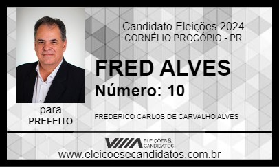 Candidato FRED ALVES 2024 - CORNÉLIO PROCÓPIO - Eleições