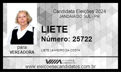 Candidato LIETE 2024 - JANDAIA DO SUL - Eleições