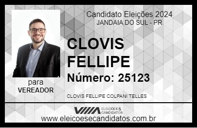 Candidato CLOVIS FELLIPE 2024 - JANDAIA DO SUL - Eleições