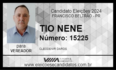 Candidato TIO NENE 2024 - FRANCISCO BELTRÃO - Eleições