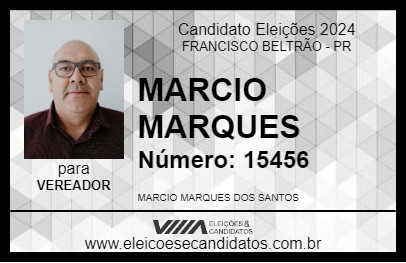 Candidato MARCIO MARQUES 2024 - FRANCISCO BELTRÃO - Eleições