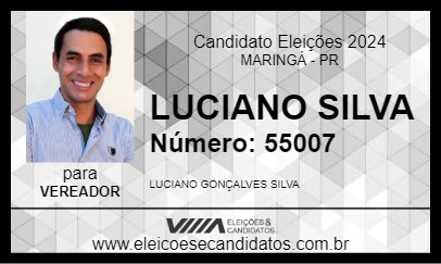 Candidato LUCIANO SILVA 2024 - MARINGÁ - Eleições