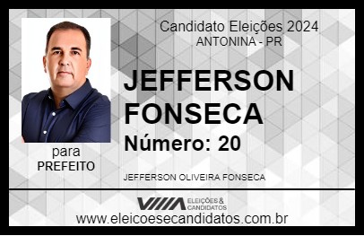 Candidato JEFFERSON FONSECA 2024 - ANTONINA - Eleições