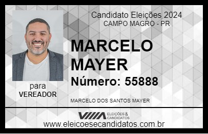 Candidato MARCELO MAYER 2024 - CAMPO MAGRO - Eleições