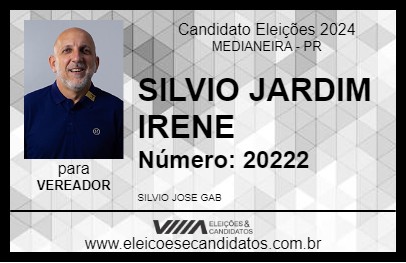 Candidato SILVIO JARDIM IRENE 2024 - MEDIANEIRA - Eleições