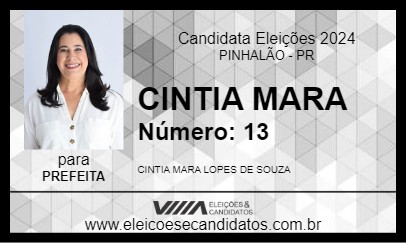 Candidato CINTIA MARA 2024 - PINHALÃO - Eleições