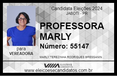 Candidato PROFESSORA MARLY 2024 - JABOTI - Eleições