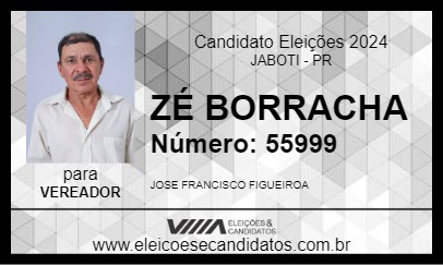 Candidato ZÉ BORRACHA 2024 - JABOTI - Eleições