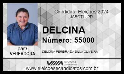 Candidato DELCINA 2024 - JABOTI - Eleições