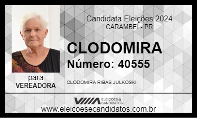 Candidato CLODOMIRA 2024 - CARAMBEÍ - Eleições