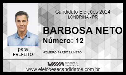 Candidato BARBOSA NETO 2024 - LONDRINA - Eleições