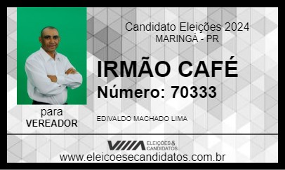 Candidato IRMÃO CAFÉ 2024 - MARINGÁ - Eleições