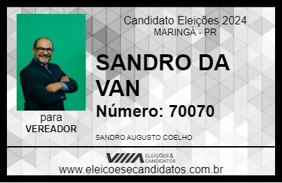 Candidato SANDRO DA VAN 2024 - MARINGÁ - Eleições