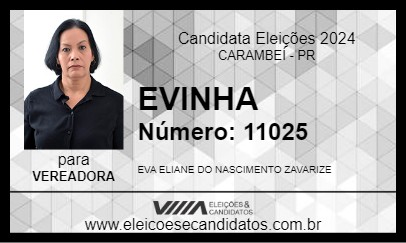 Candidato EVINHA 2024 - CARAMBEÍ - Eleições