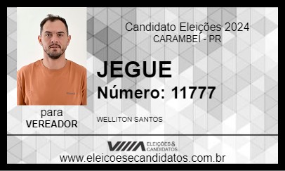 Candidato JEGUE 2024 - CARAMBEÍ - Eleições