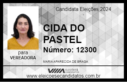 Candidato CIDA DO PASTEL 2024 - IRETAMA - Eleições