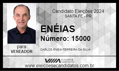 Candidato ENÉIAS 2024 - SANTA FÉ - Eleições