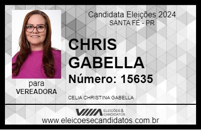 Candidato CHRIS GABELLA 2024 - SANTA FÉ - Eleições