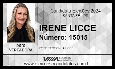 Candidato IRENE LICCE 2024 - SANTA FÉ - Eleições