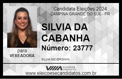 Candidato SILVIA DA CABANHA 2024 - CAMPINA GRANDE DO SUL - Eleições